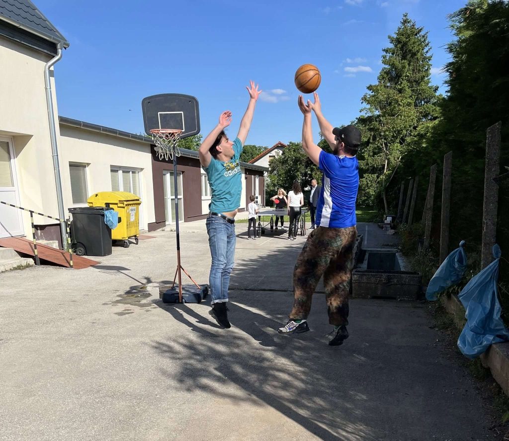 Kosárlabda játék az Érdi Rózsa Nyomda jubileumi sportprogramján
