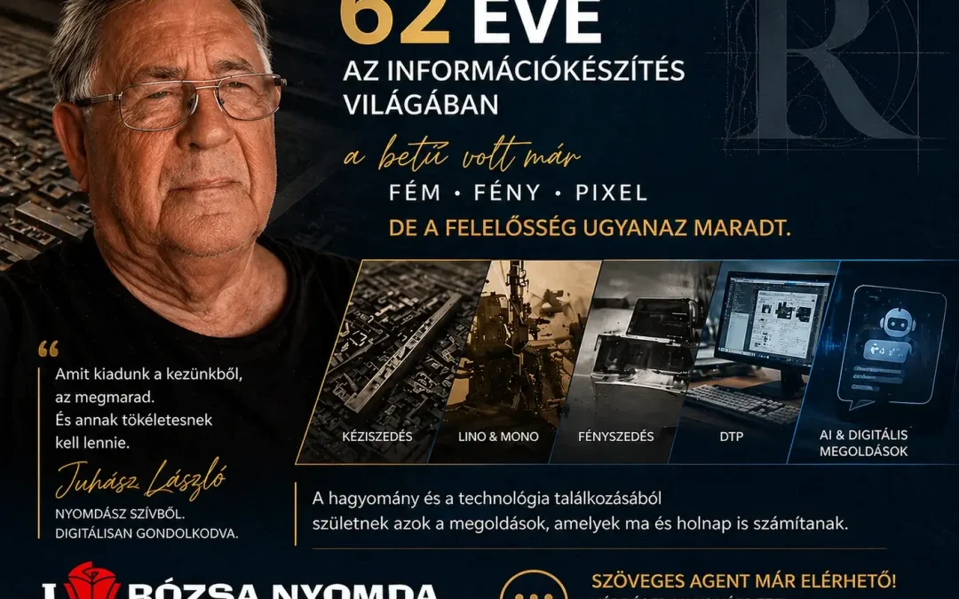 62 éve az információkészítés világában