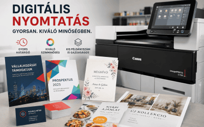 Digitális nyomtatás villámgyorsan – amikor a minőség és a határidő egyformán fontos